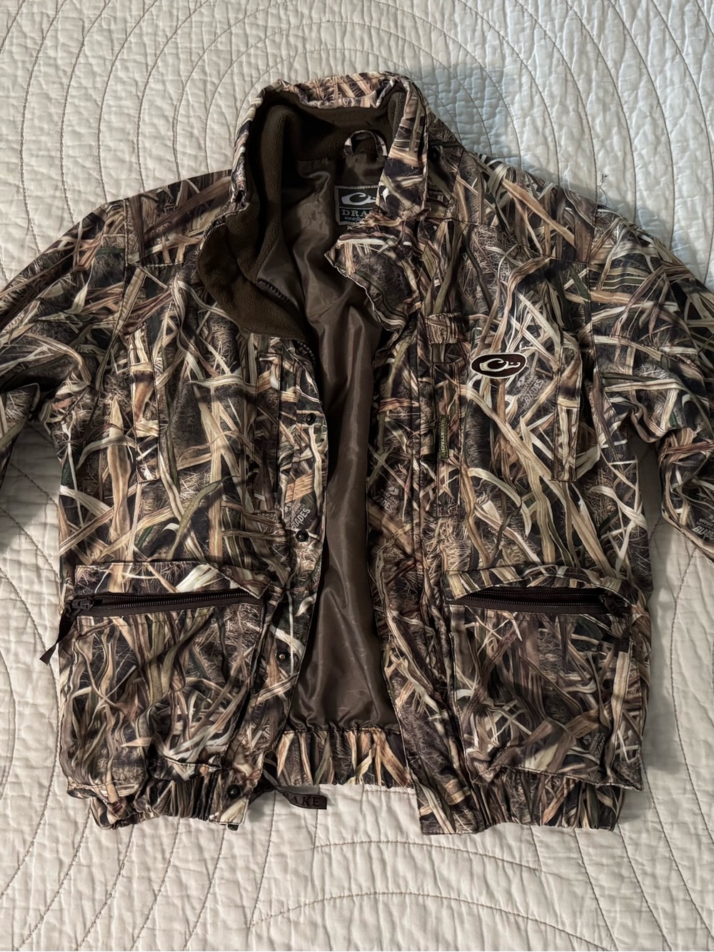 Drake Men's Brown Camouflage Performance Hunting Jacket